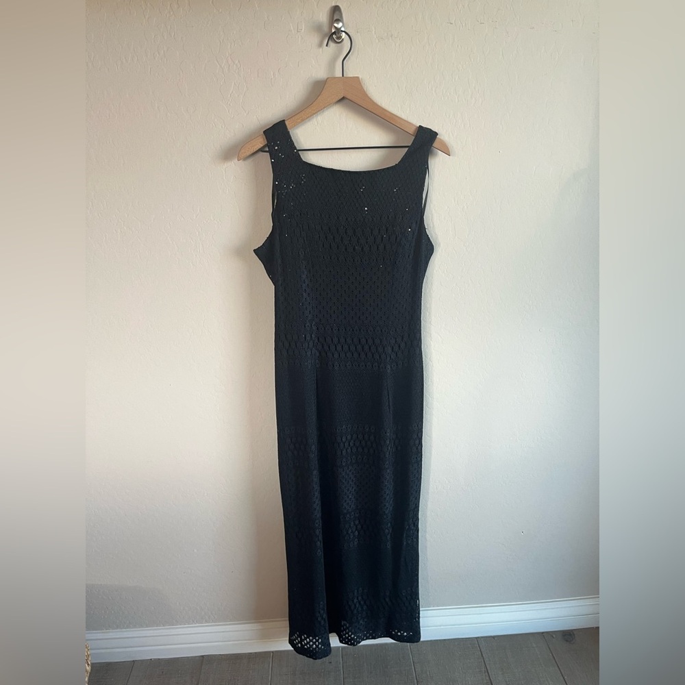 Vintage Womens Mesh Sequin Electric Edgy Wimsigoth Goth Y2K  Witchy Size 14
